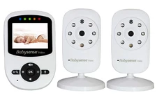 Babysense V24-2-US 2.4" LCD Display Video Baby Monitor with 2 Digital Cameras