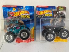 2 LOTS Hot🔥 Wheels Monster Truck Nissan Skyline GTR, BATMOBILE,  CRUSHED CAR 🔥