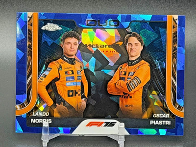 2025 Topps Chrome Sapphire F1 #166 Norris Piastri DUO McLaren Champions!!!