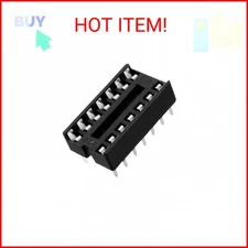 uxcell 40pcs DIP IC Chip Socket Adaptor, 2.54mm Pitch 2 Row 14 Flat Pins Solderi