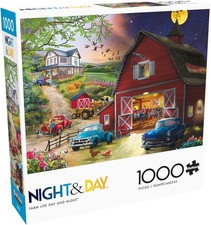 1000 Piece Puzzle Farm Life Jigsaw For Adults Country Scenic Rural Landscape