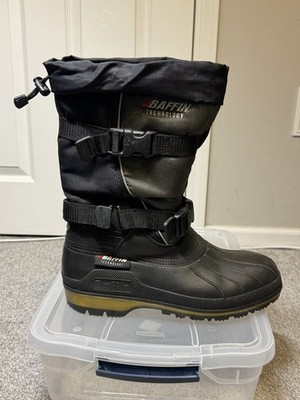 Baffin Technology Mens 11 Snow Boots Black Grey Wolf Winter Made in Canada