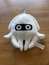 Nintendo Super Mario Kart White Blooper Ink Squid Plush BRAND NEW w/Tags