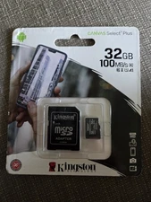 Kingston 32GB microSDHC Canvas Select Plus Memory Card and Adapter