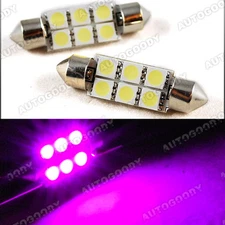 Hot Pink 578 LED Bulbs Festoon 5050 Dome Map Cargo Light 211-2