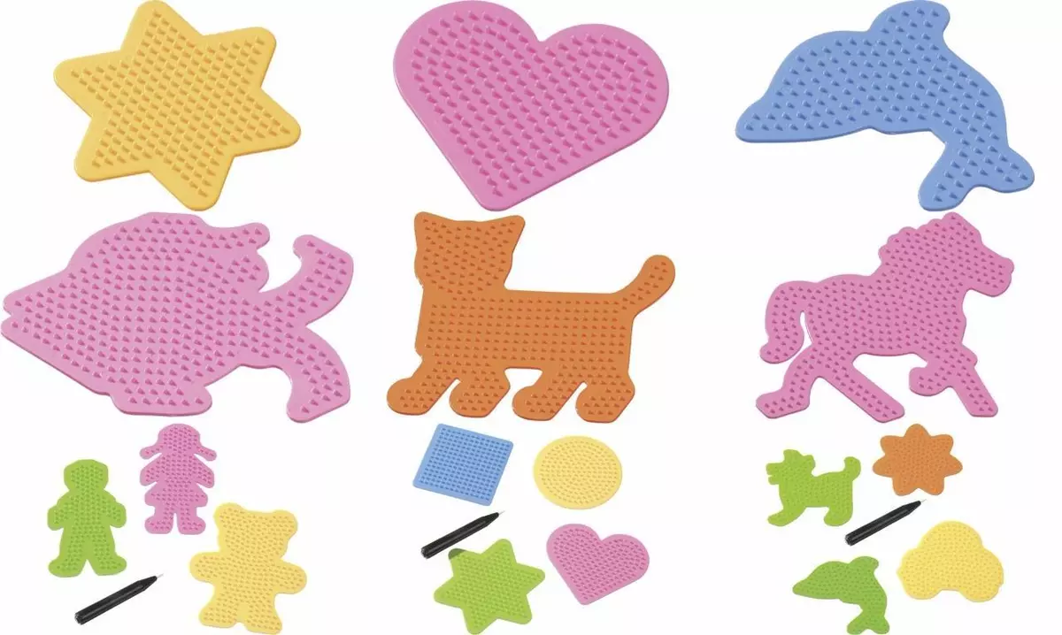 Pegboard Animals Designs For Hama Melting Beads Plastic Easy Craft Activity  Kids