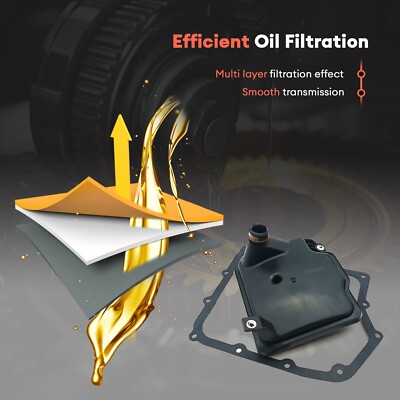 TRANSPEED 62TE Auto Transmission Rebuild Kit Oil Filter Oil Pan Gasket for DODGE