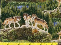 Great Mountain Wolves Wolf Quilting Fabric By Yard 1022 Great Mountain Wolves Wolf Quilting Fabric By Yard 1022