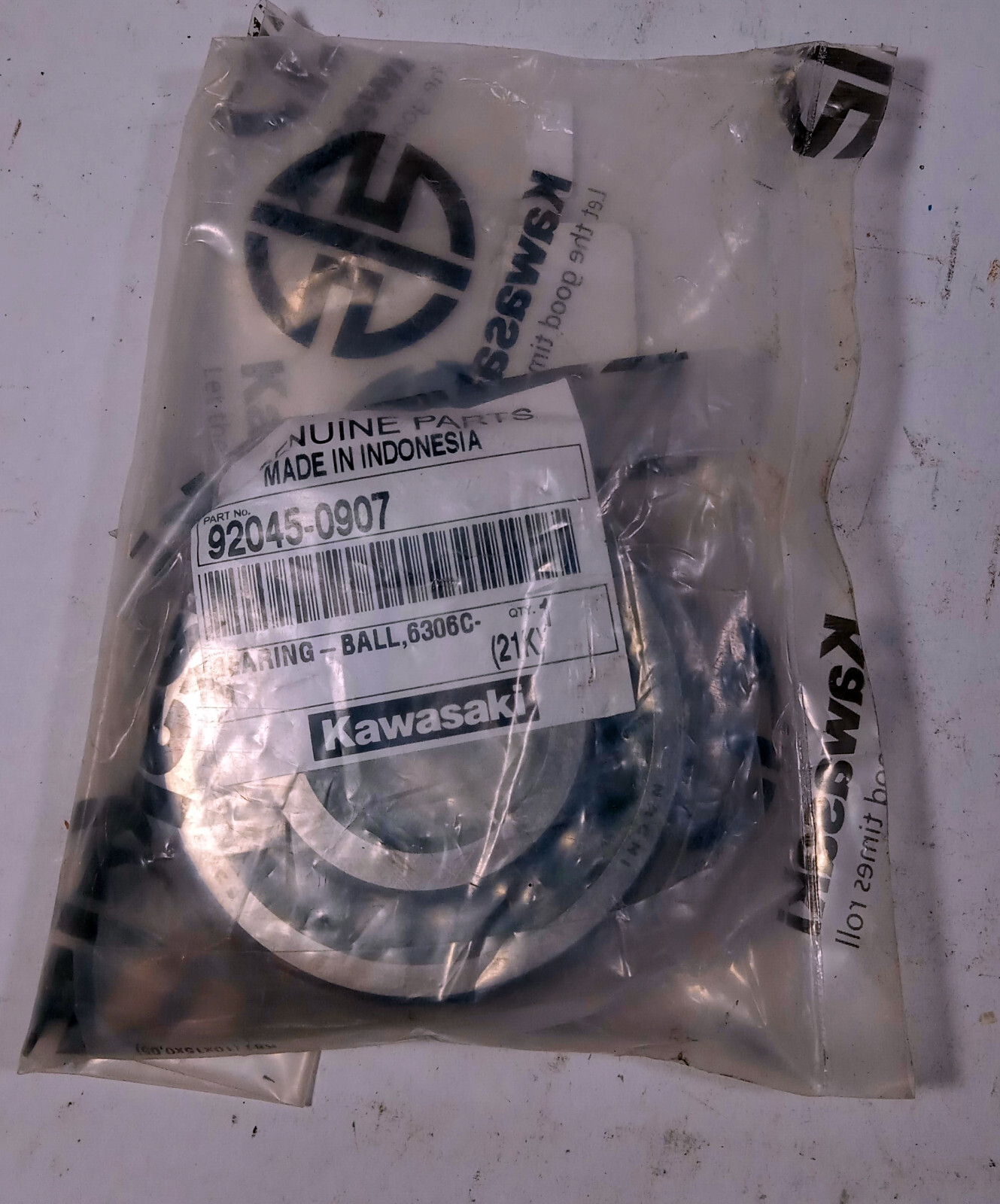 1 NEW KAWASAKI 92045-0907 GENUINE DEEP GROOVE BALL BEARING NNB ***MAKE ...
