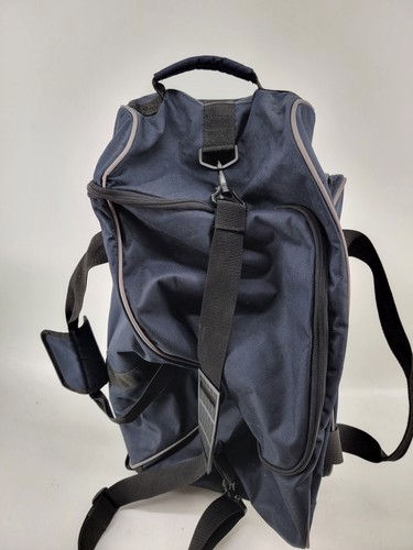 Eddie Bauer Rolling Luggage Carry On Travel Duffle Bag Navy Blue - Picture 4 of 18