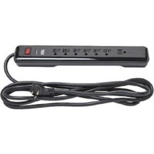  6 -Do it Best 7-Outlet 1060J Black Surge Protector with 10 Ft. Cord LTS-7PS-A