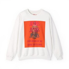 Inspirational Jesus Crewneck Sweatshirt - Faith-Based Comfort Apparel