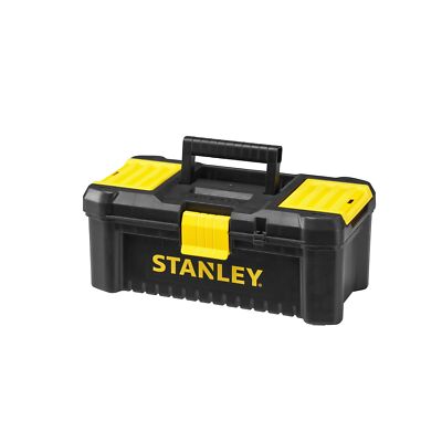 Stanley STST1-75514 ''Essential'' 12,5'' Werkzeugkoffer mit Kunststoffverschlüssen, schwarz/gelb