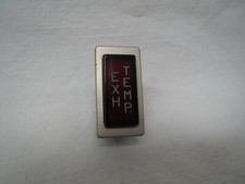 Alfa Romeo GTV-6 GOLD BEZEL EXHAUST TEMP WARNING LIGHT SWITCH 80's vintage