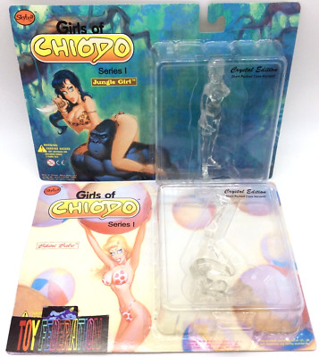 Girls Of Chiodo JUNGLE GIRL & BIKINI BABE Crystal Edition Figure Lot