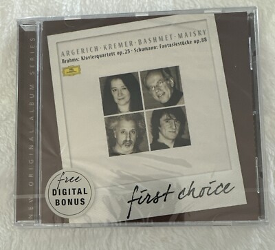 First Choice CD Argerich Kremer Bashmet Maisky Brahms Schumann Bonus Germany