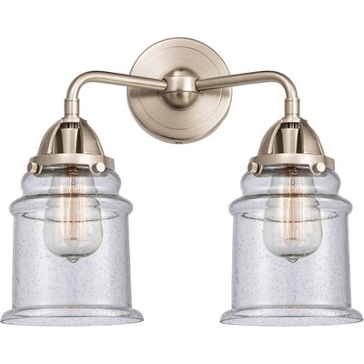 Innovations Lighting 288-2W-SN-G184-LED Nouveau 2 Canton Bathroom Vanity Light