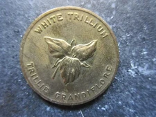 Province of Canada Coat of Arms Flower Medallion Ontario White Trillium