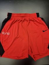 Nike Dry Elite Basketball Shorts Red/Black Men's - Size XL