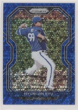 2021 Panini Prizm Tier III Blue Donut Circle 107/199 Hyun-Jin Ryu #233 00gy