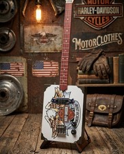 Parkinson Cigar Box Guitar 3-String Electric Custom Handmade Warning Sign CBG