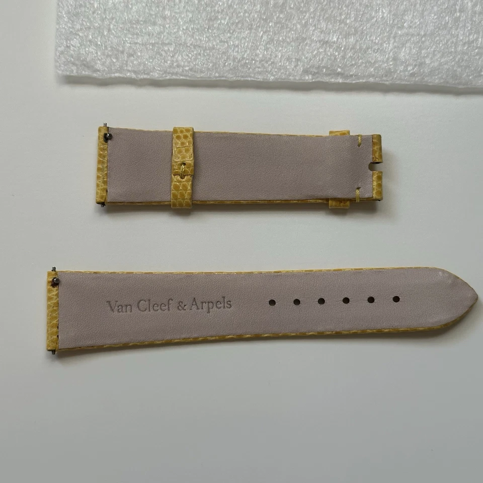 Auténtico 19mm Nuevo Van Cleef & Arpels Dije 38 Correa de Reloj de Cuero Lagarto Foto 2 de 2