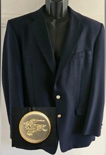 Vintage Burberry London KENSINGTON Mens 44L Wool Sports Coat Prorsum Buttons