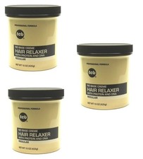 BL Tcb Hair Relaxer No Base Creme 15oz Regular Jar X 3 Packs