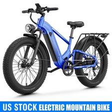 26'' Fat Tire 1800W Off-road Electric Bike for Adult 85Mile Mountain Ebike 36MPH