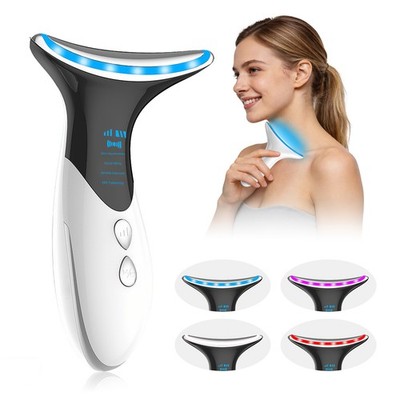 Home Neck Lift Massager Microcurrent Facial Tightening Cold & Hot Therapy Device