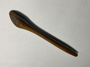 Sterling Menorah Tip Yad Turned Olive Wood Pointer HTF