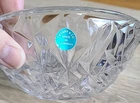 2 Tiffany & Co Rock Cut Bowls Crystal Faceted Candy Trinket 6 Inch Signed*VTG*