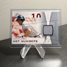 2004 Flair Red Hot Numbers Game Used Jersey 86/175 Chipper Jones #HN-CJ HOF