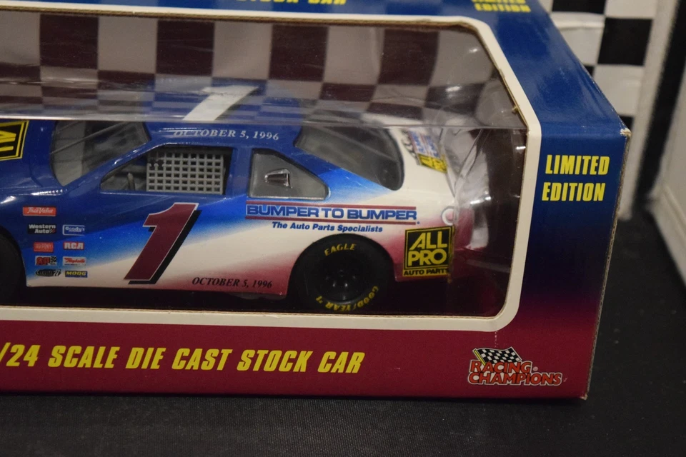 1996 Racing Champions All Pro Parts #1 Bumper to Bumper Car 10.5.1996 1:24 Scale - Image 3 of 4