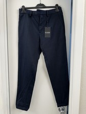 NWT 195 The Kooples Mens Navy Pants button closure Cotton casual pants 46 31 29