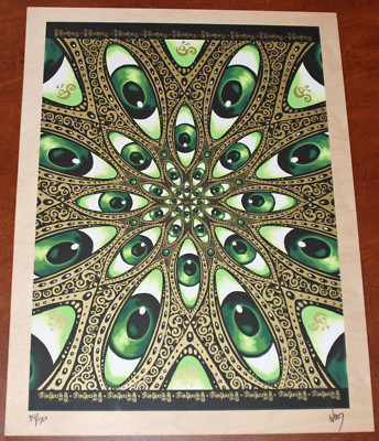 Jeff Wood Om Mantra Art Print on Birch Wood Panel Serigraph S/# 50 Meditation