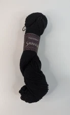 Queensland Collection Savanna Yarn BLACK #1  Silk Linen Blend NEW