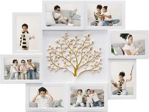 Bezaubernder 4x6 Fotocollage Rahmen mit Baum Design - ideales Geschenk für Familie - Bild 11 von 11