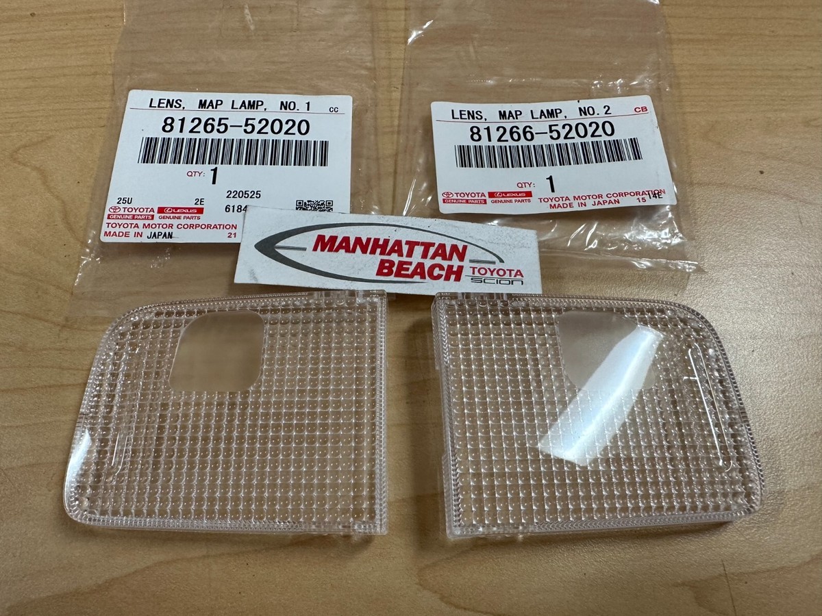 Genuine Toyota Interior MAP Light Lens 81265-52020 & 81266-52020