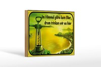 Holzschild Spruch 18X12 Cm Im Himmel GibtS Kein Bier Deko Schild