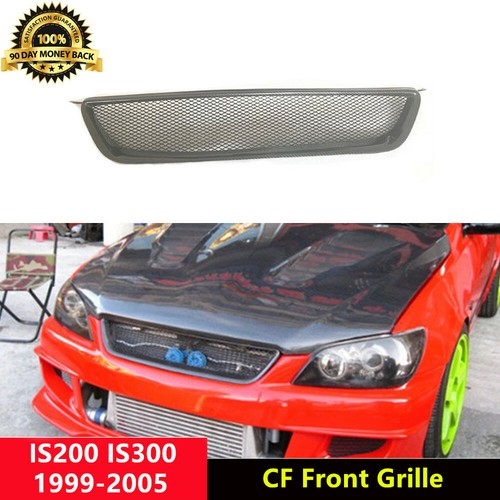 IS200 Front Mesh Grill Grille for Lexus IS200 IS300 MK1 9905 Carbon