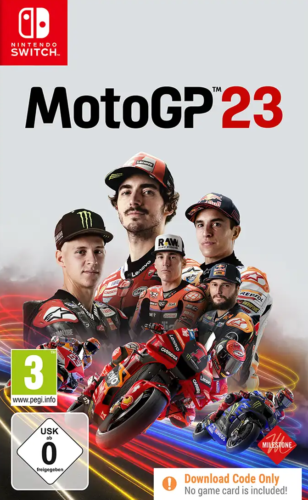 MotoGP 23 Switch Nintendo Spiel Edition Code Key Deutschland & Europa *NEU - Afbeelding 1 van 8