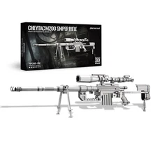 Piececool Model Kits Cheytac M200 Sniper Rifle Metal Model Puzzles Holiday Gifts