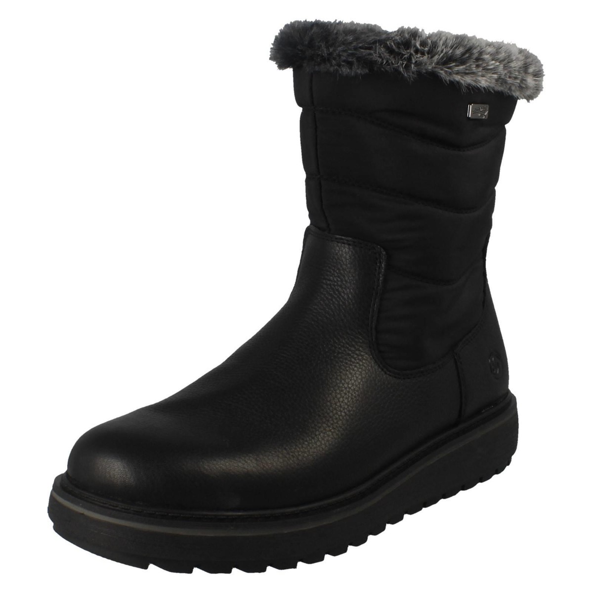 Ladies Remonte-Tex Mid Calf Stud Sole Boots D0U79