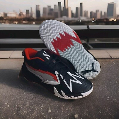 Puma Scoot Zeros O.D.D. City Puma Black-For All Time Red 310901-01 Mens Size 10