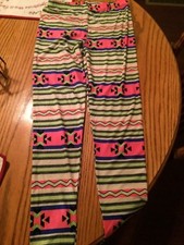 LEGGSINGTON Womens Multicolor Leggings, Sz L, NWOT