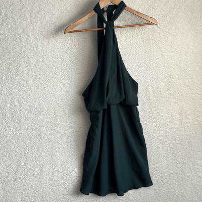 slim fit dress slacks ASOS DESIGN one shoulder ruched detail maxi dress with split in forest   ASOS Sample Sale