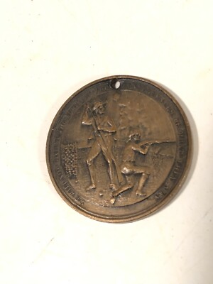 US Vintage 1931 Fort Griswold Schlacht Von Groton Medaille Bronze Token USA