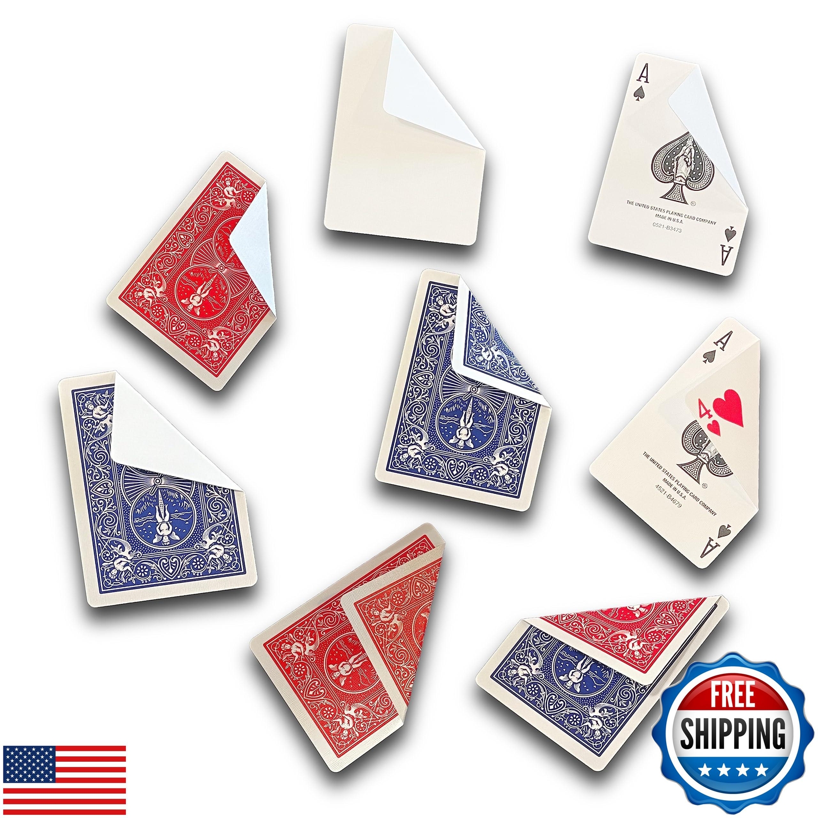 Hat Trick Magic Bicycle Rider Back Gaff Card Decks Ultimate Mixed Ga-image