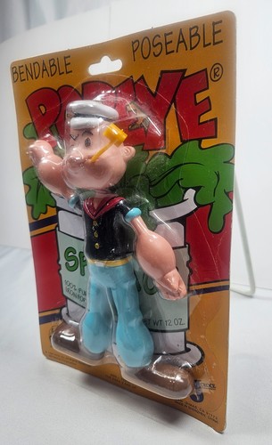 1993 Popeye the Sailor Bendable Poseable Figure 6.5" NIP by KFS Inc - Picture 4 of 8